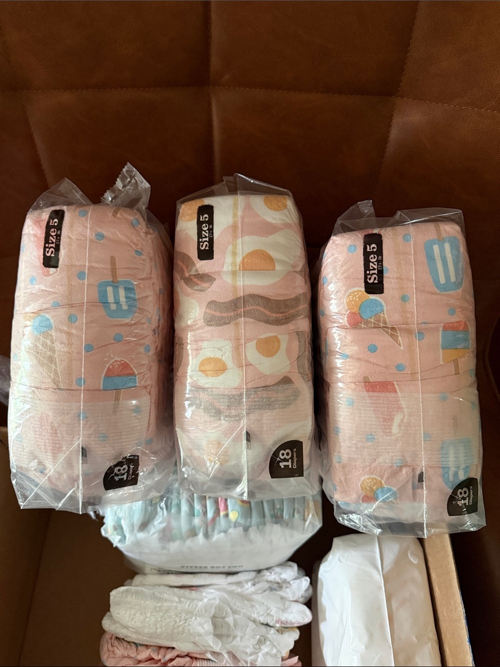 Hello Bello Premium Diapers Size 5 - Pink & White Sets (3 packs, 18ct each)